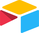 airtable icon, an abstract colorful depiction of a table